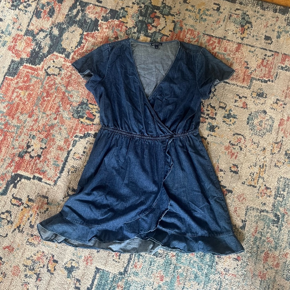 J.Crew Mercantile Denim Wrap Dress
